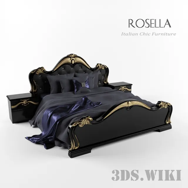 furniture – Rosella bed 3D Model furniture – Rosella bed 3D Model