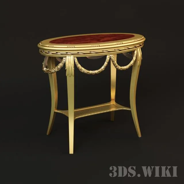 furniture – Round classic table 3D Model