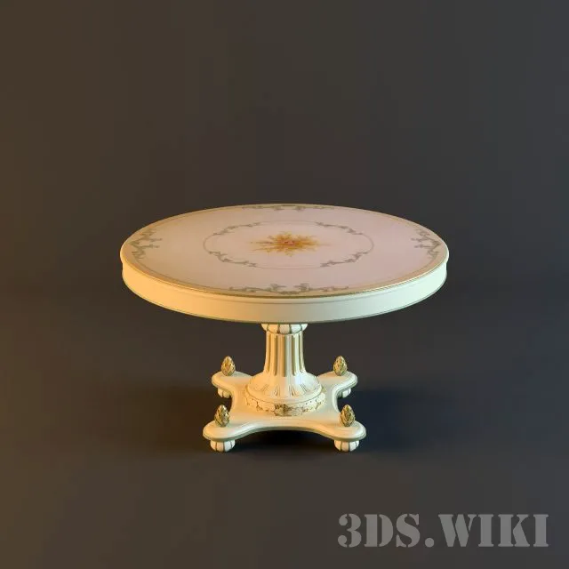 furniture – Round coffee table 3D Model