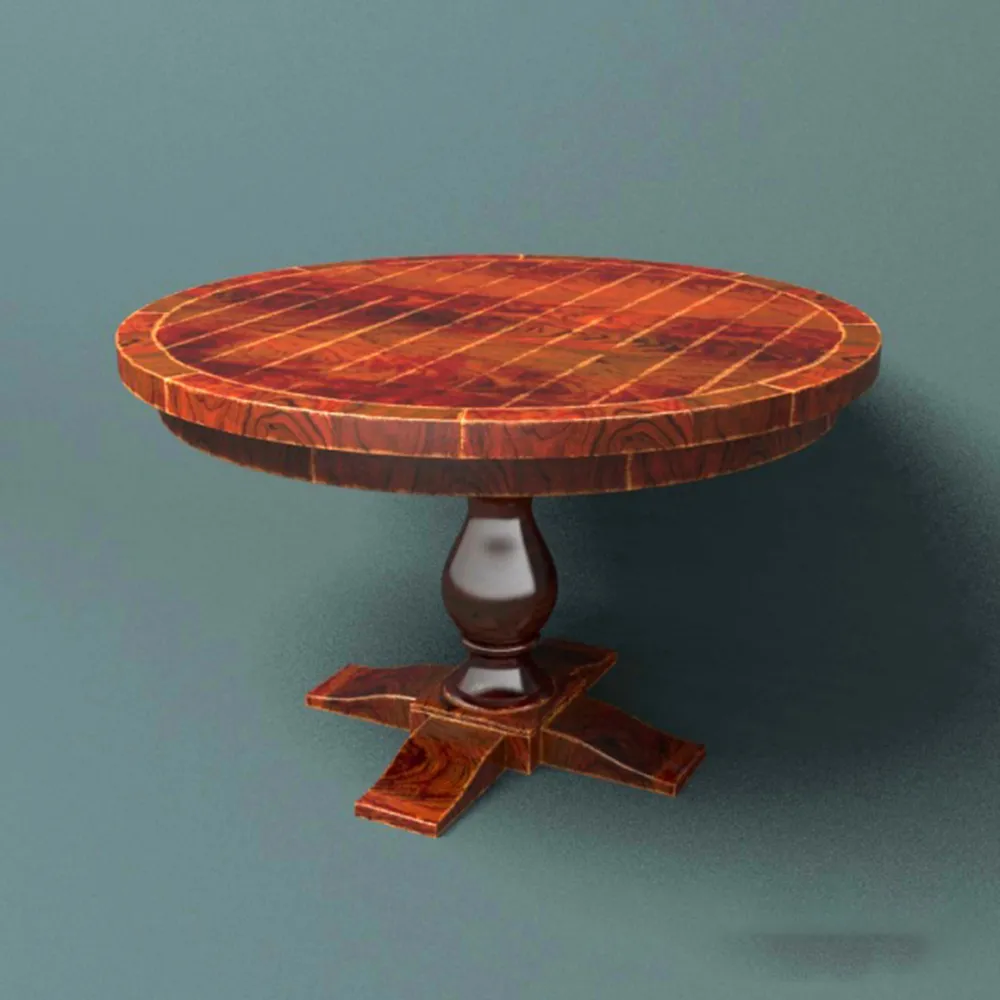furniture – Round Dining Table Monastery Restoration Hardware 3D Model