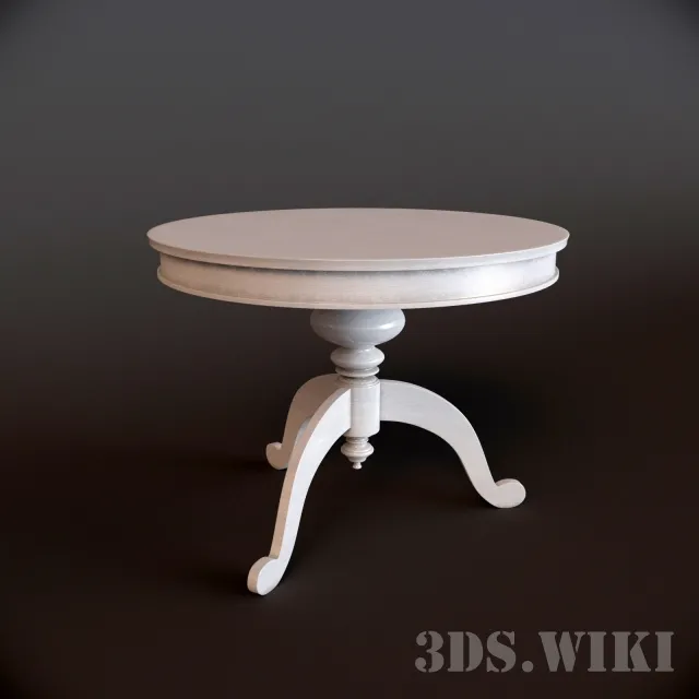 furniture – Round table Grange 03 3D Model