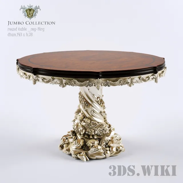 furniture – Round table Hermes REG-14rg Jumbo Collection 3D Model