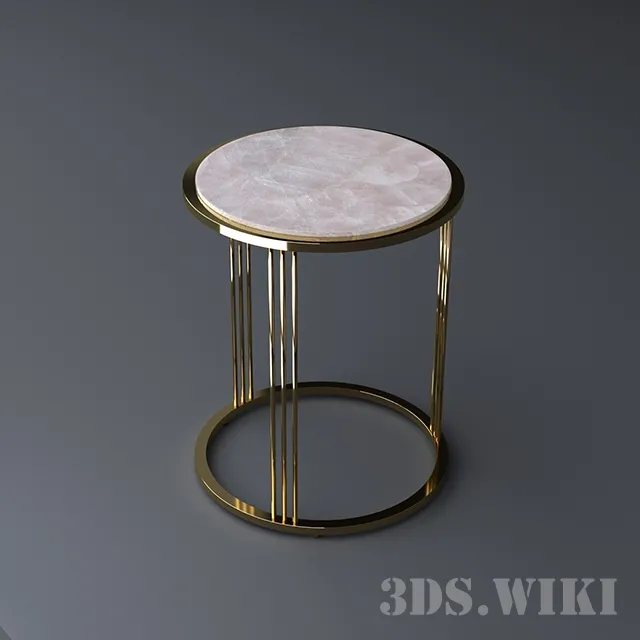 furniture – Round table Tincani Giuliano PINK QUARTZ 3D Model