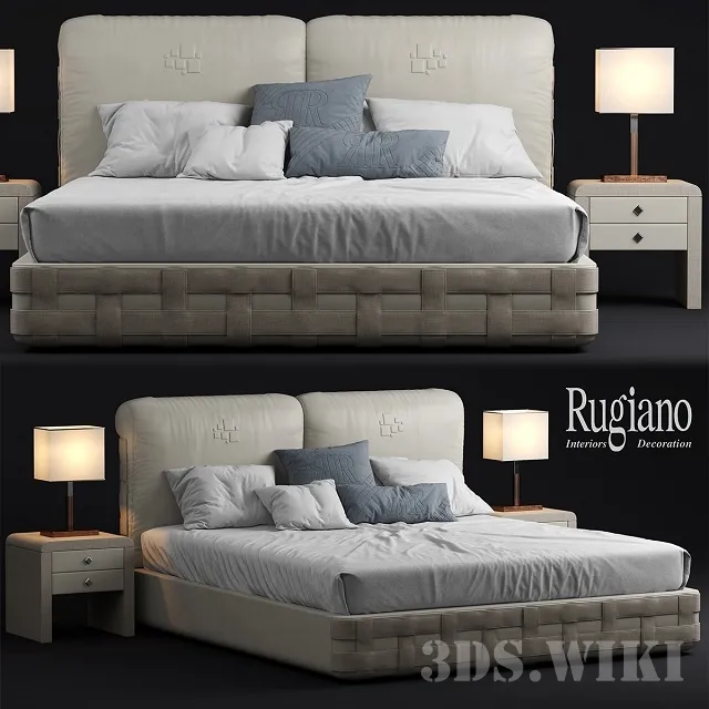 furniture – Rugiano Braid bed 3D Model furniture – Rugiano Braid bed 3D Model