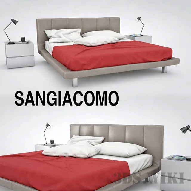 furniture – San Giacomo Sirio bed 3D Model furniture – San Giacomo Sirio bed 3D Model