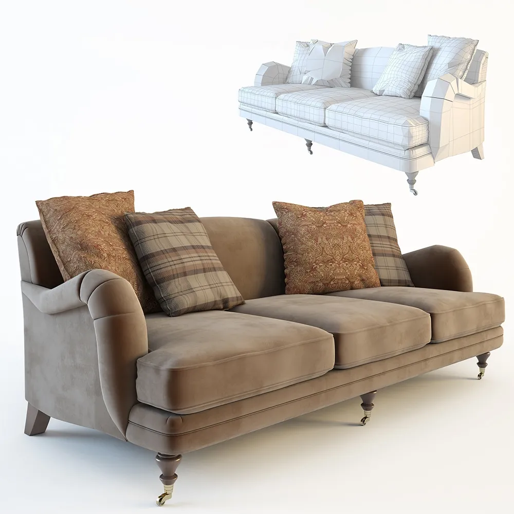 furniture – Sawa Ralph lauren Langham sofa 3D Model