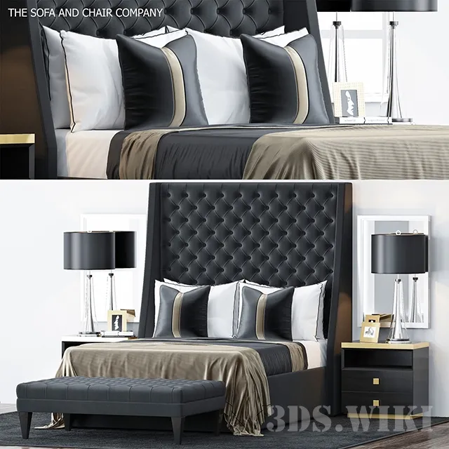 furniture – S&C SET 6 bed 3D Model furniture – S&C SET 6 bed 3D Model