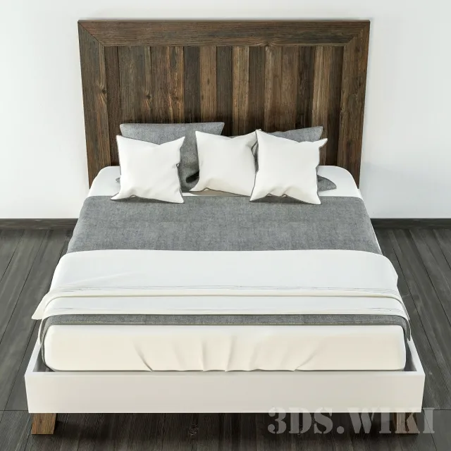 furniture – Scandinavian bed 3D Model