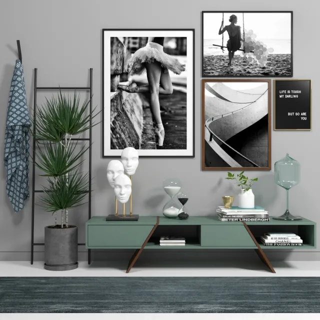 furniture – Scandinavian set 3D Model