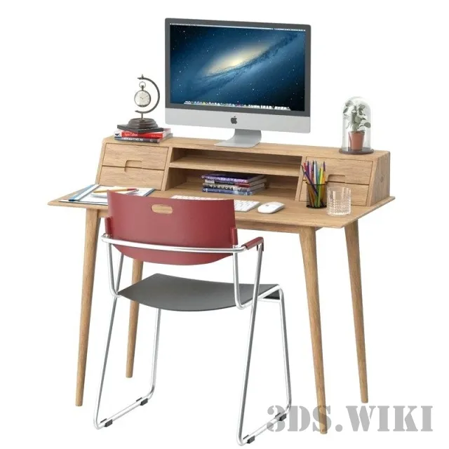 furniture – Scandinavian style furniture table decor 3D Model