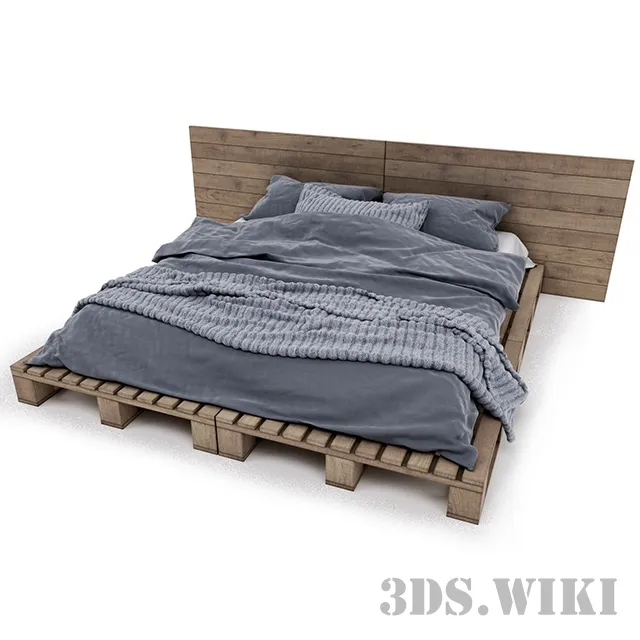 furniture – Scandinavian Wooden Bed 3D Model furniture – Scandinavian Wooden Bed 3D Model