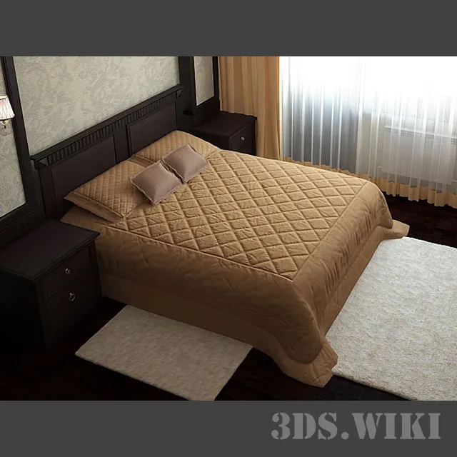 furniture – SELVA bed 3D Model furniture – SELVA bed 3D Model