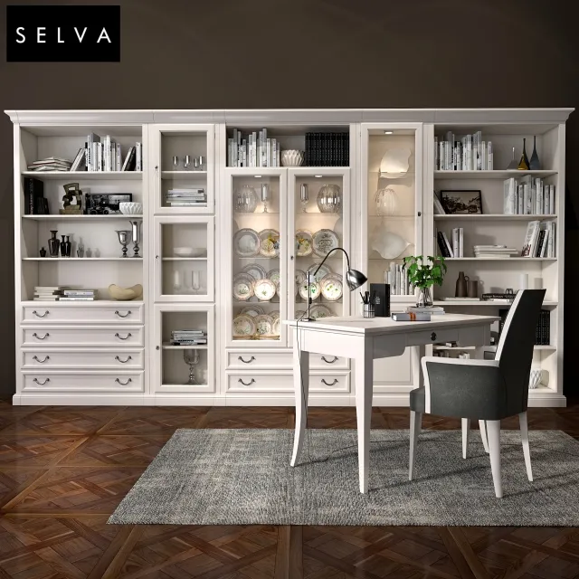 furniture – Selva bookcase Mirabeau 3D Model