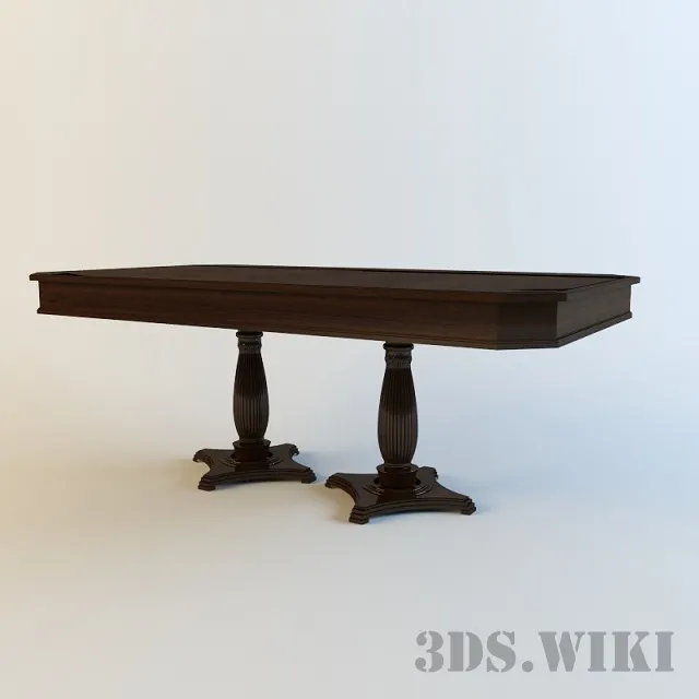 furniture – Selva table with two legs 3D Model