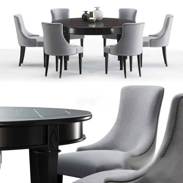 furniture – Sentosa table & chairs 05 3D Model