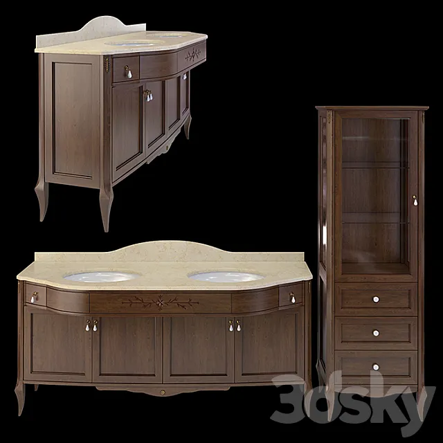 furniture set Epoque Plutone 3D Model furniture set Epoque Plutone 3D Model
