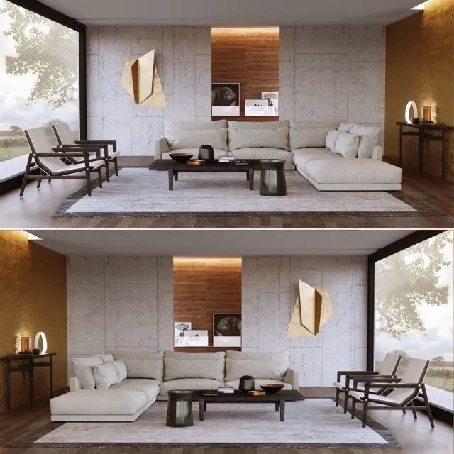 furniture – Set from Poliform Bristol 3D Model