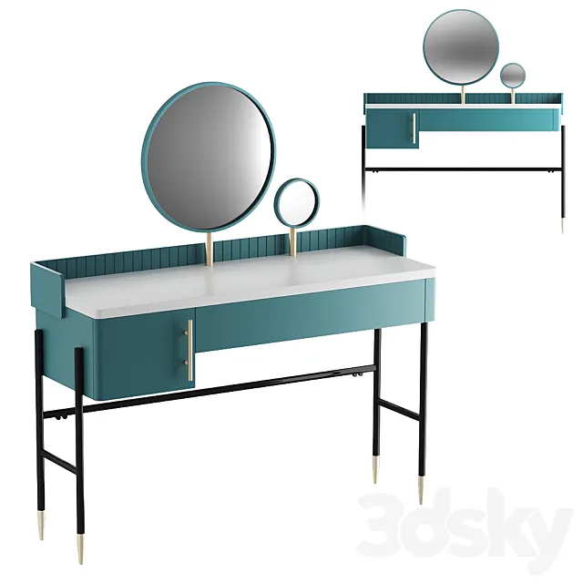 furniture set Lali Dressing Table Lali Chest of Drawers Lali Bedside Table 3D Model furniture set Lali Dressing Table Lali Chest of Drawers Lali Bedside Table 3D Model