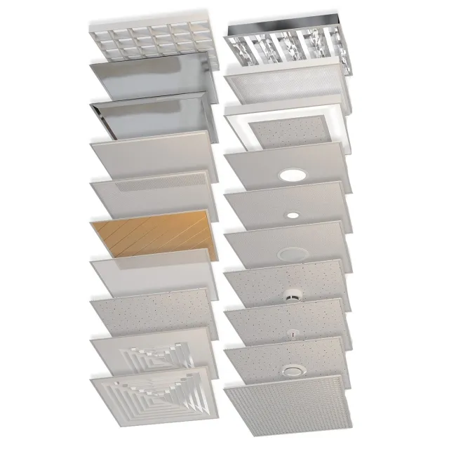 furniture – Set of elements for suspended ceiling Armstrong 3D Model