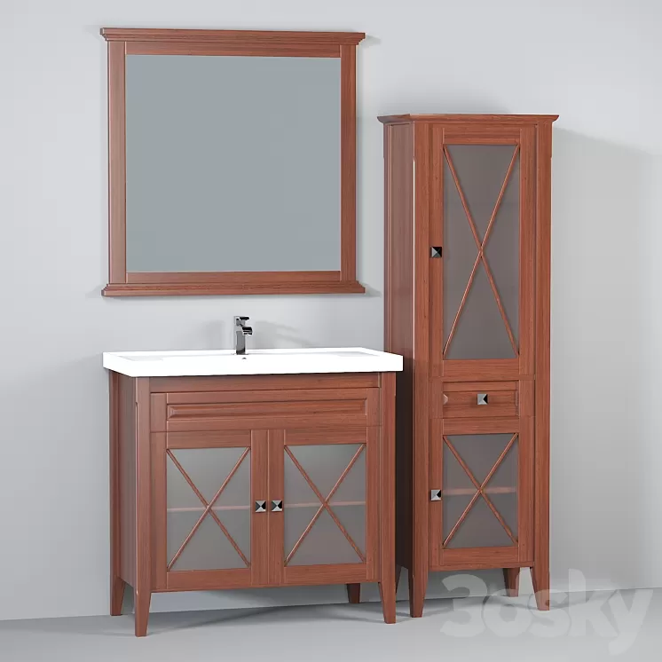 Furniture set OPADIRIS Palermo 90 3D Model Furniture set OPADIRIS Palermo 90 3D Model