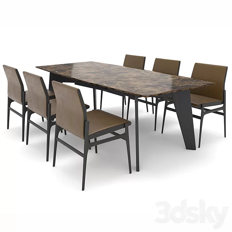 Furniture set Poliform 3D Model
