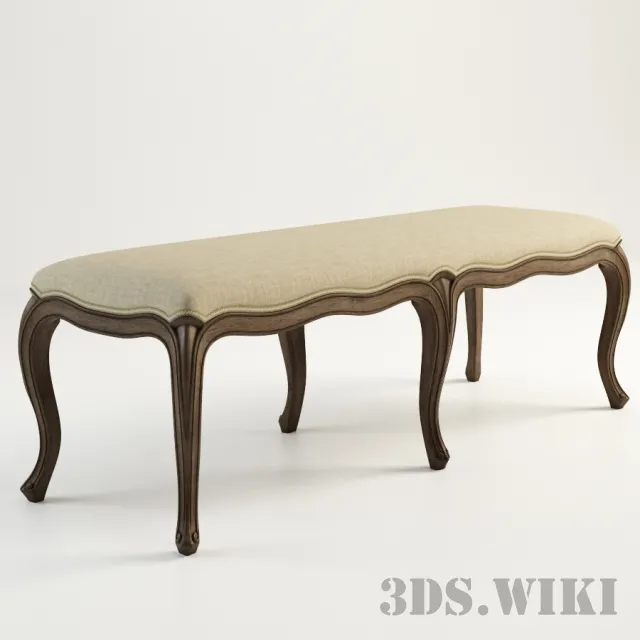 furniture – Sheldon Soft Bench (801.004-2N7) 3D Model furniture – Sheldon Soft Bench (801.004-2N7) 3D Model