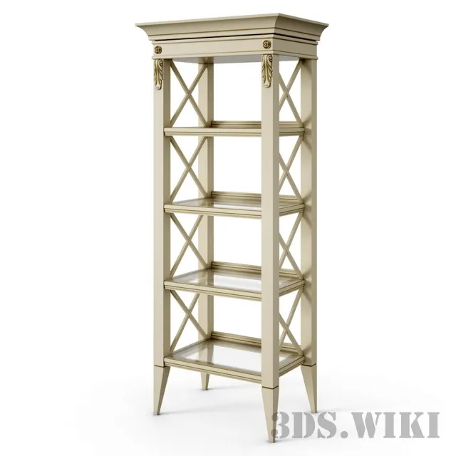furniture – Showcase cabinet with glass shelves 3D Model furniture – Showcase cabinet with glass shelves 3D Model