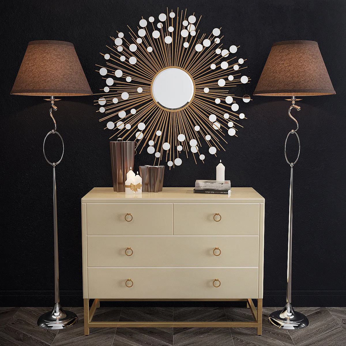 furniture – Sideboard with table lamp 06 3D Model furniture – Sideboard with table lamp 06 3D Model