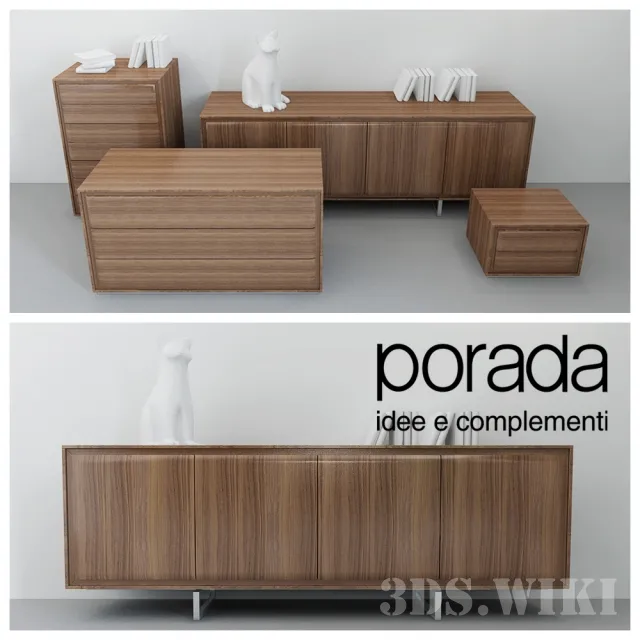 furniture – Sideboards and dressers Porada Hamilton 3D Model