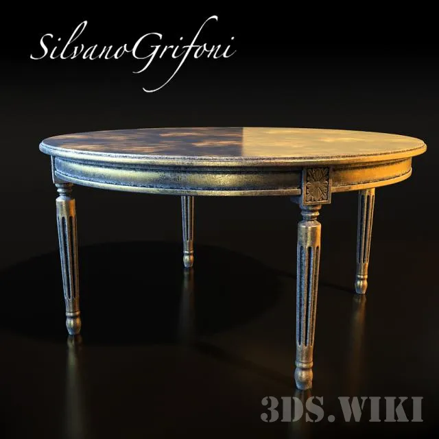 furniture – Silvano Grifoni old round table 3D Model