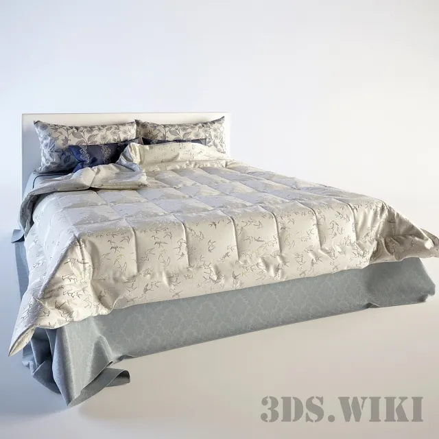 furniture – Simple beautiful double bed 3D Model
