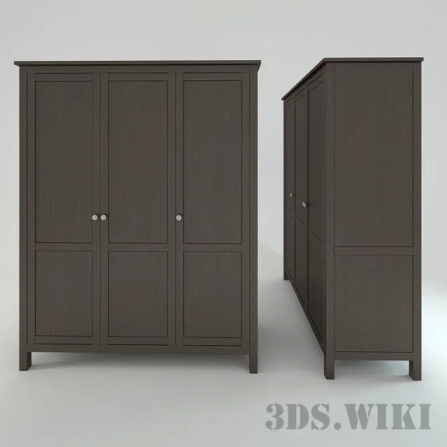 furniture – Simple Brown IKEA Wardrobe 3D Model