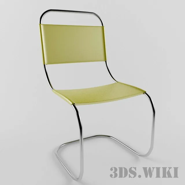 furniture – Simple tube and fabric chair 3D Model