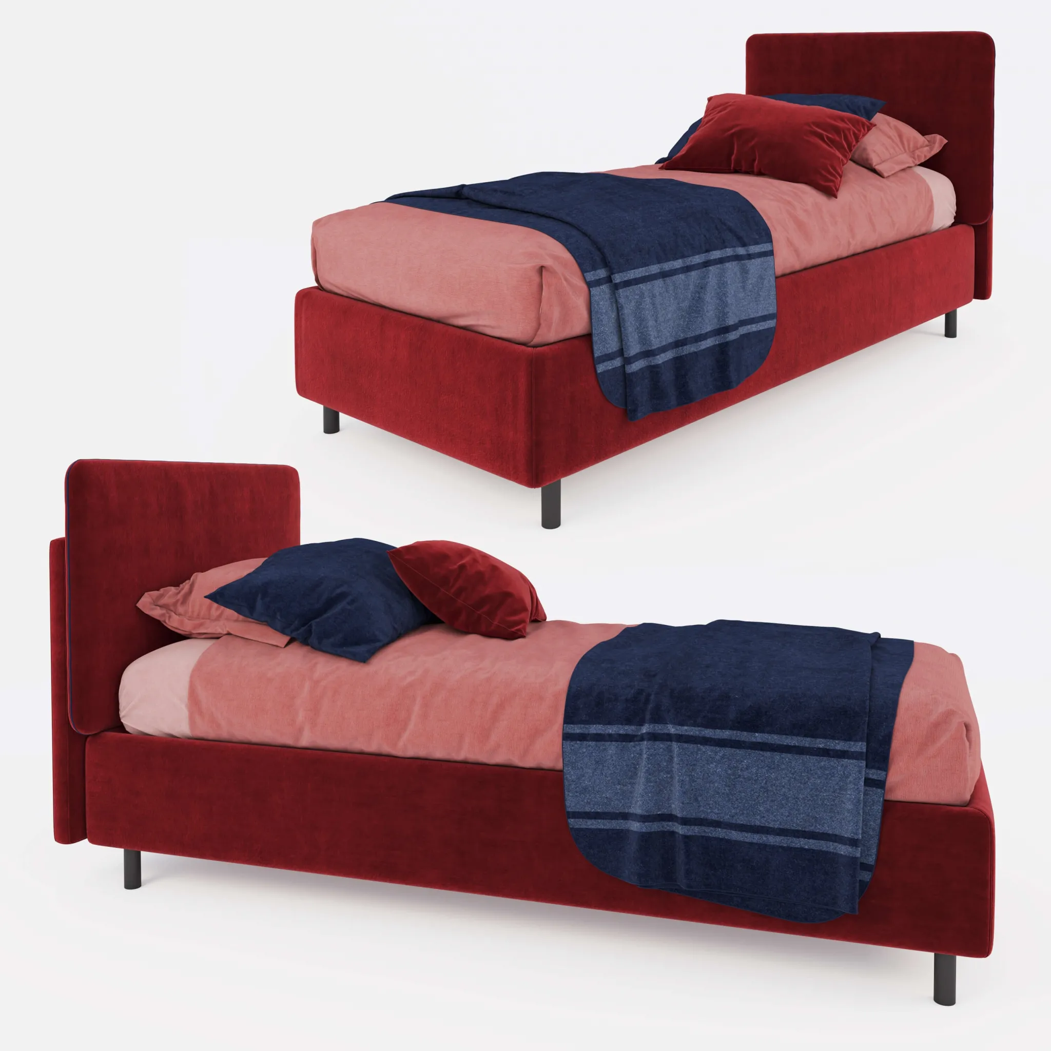 furniture – Single bed 01 3D Model