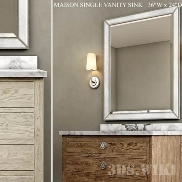 furniture – Single vanity sink Maison 3D Model furniture – Single vanity sink Maison 3D Model