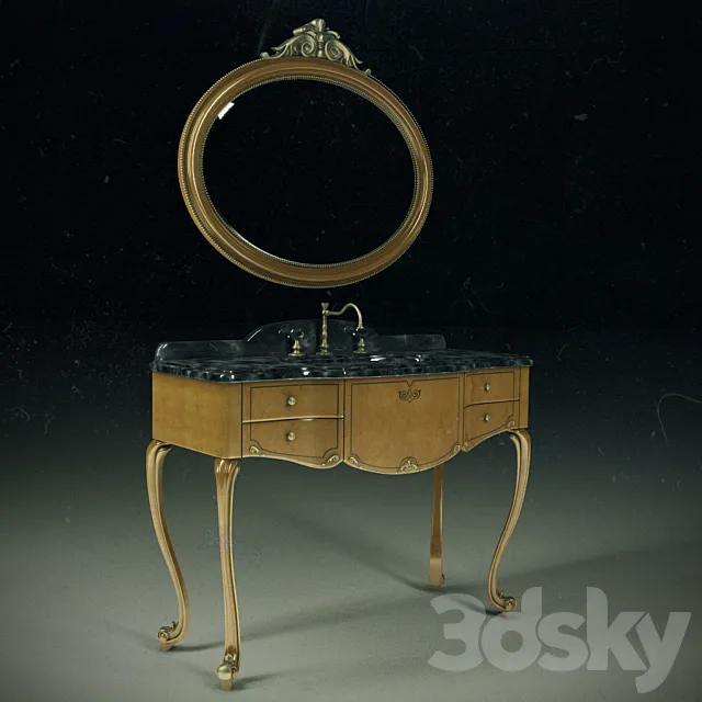 Furniture sink LINEATRE 3D Model