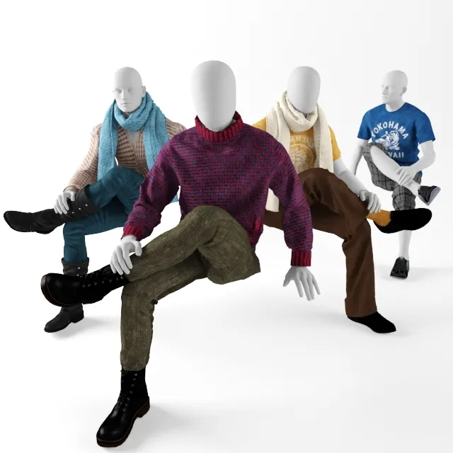furniture – Sitting mans 85 3D Model