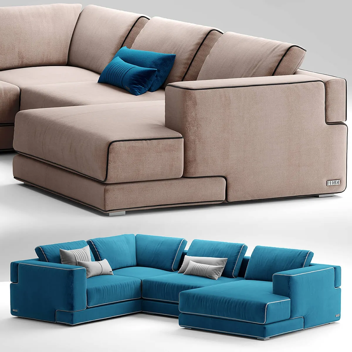 furniture – Sloane fendi casa sofa 3D Model