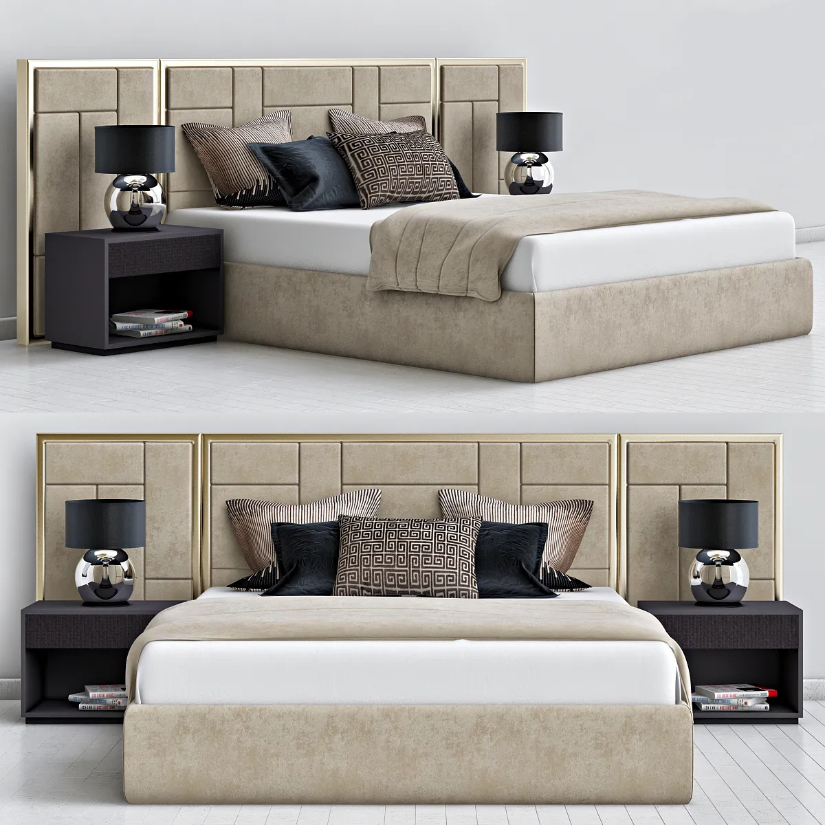 furniture – Sloane Royale bed 01 3D Model furniture – Sloane Royale bed 01 3D Model