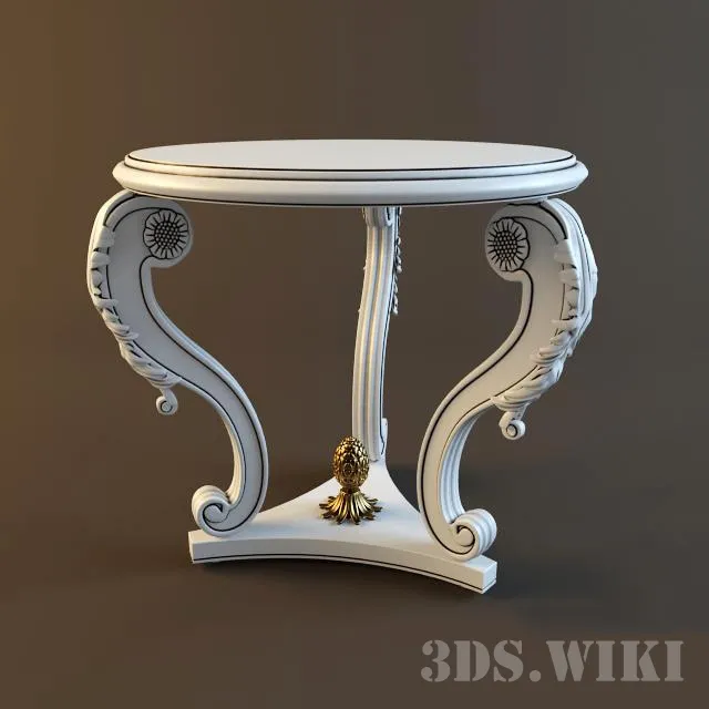 furniture – Small classic table 3D Model