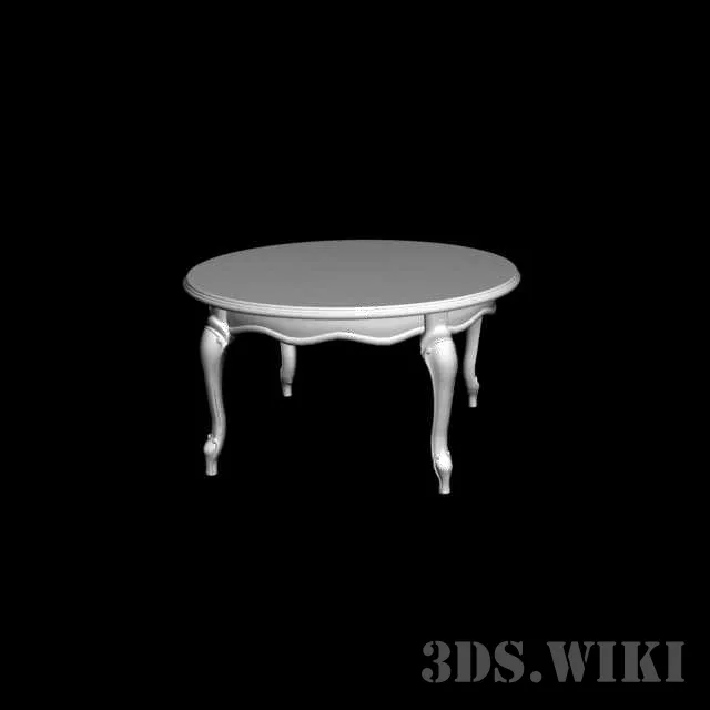 furniture – Small classic table 3D Model