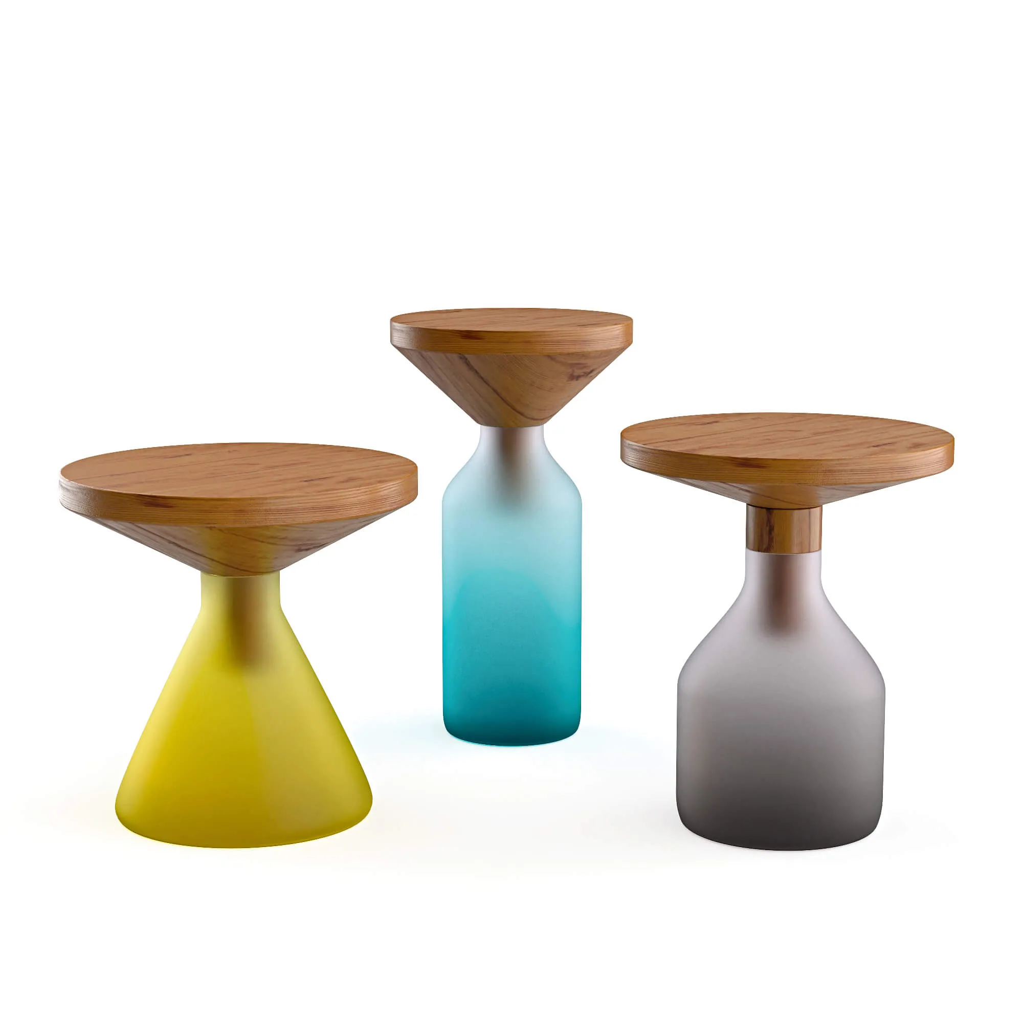 furniture – Small tables set Congruent 04 3D Model