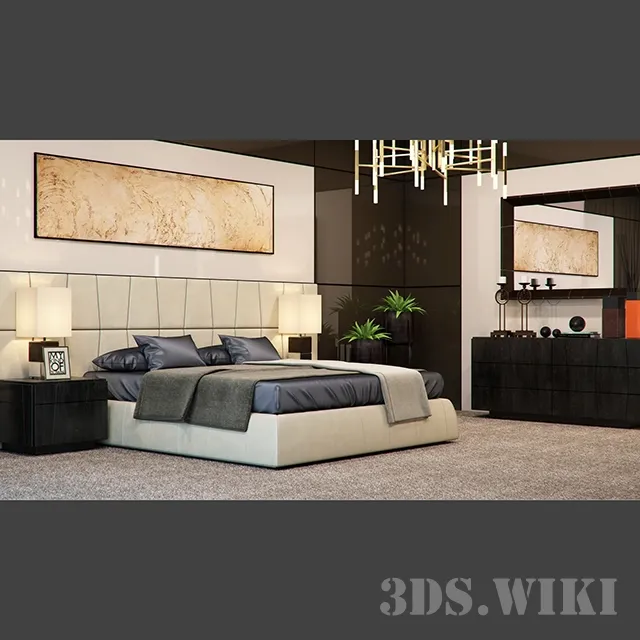 furniture – Smania Colorado Beds 3D Model furniture – Smania Colorado Beds 3D Model