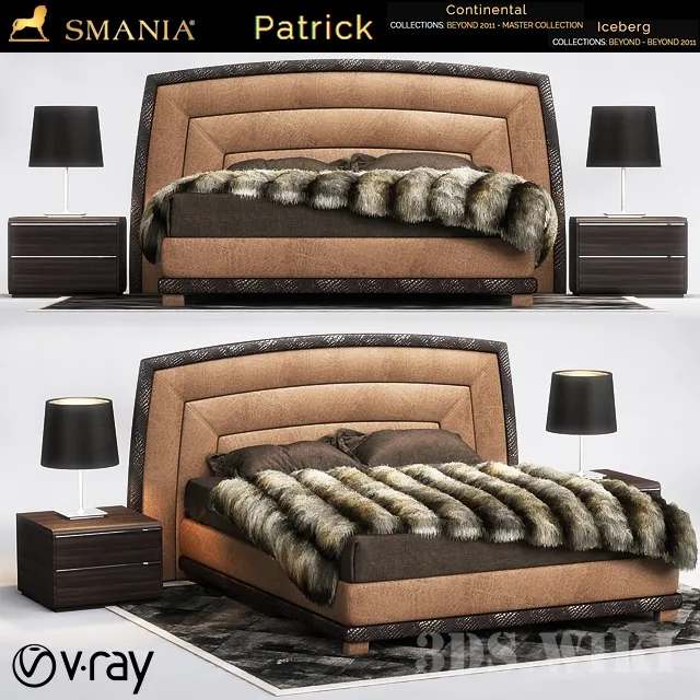 furniture – Smania Patrik bed 3D Model furniture – Smania Patrik bed 3D Model