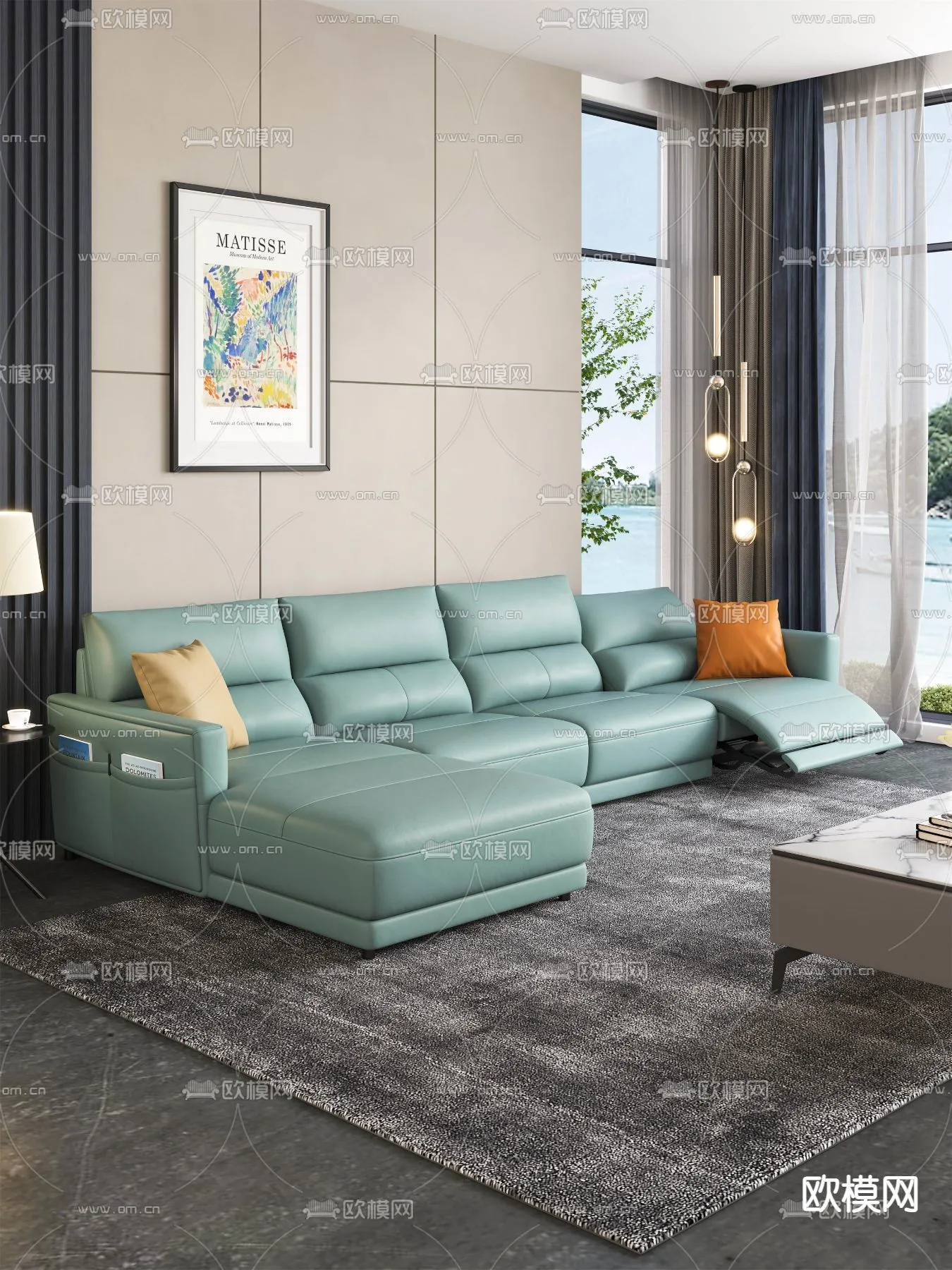 FURNITURE – SOFA – 3D Model For Interior Design – 11108