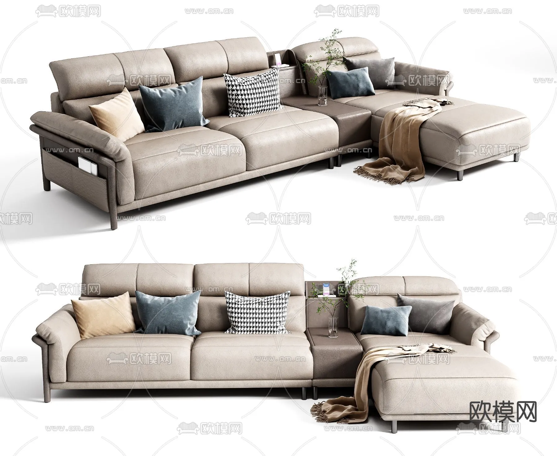 FURNITURE – SOFA – 3D Model For Interior Design – 11110