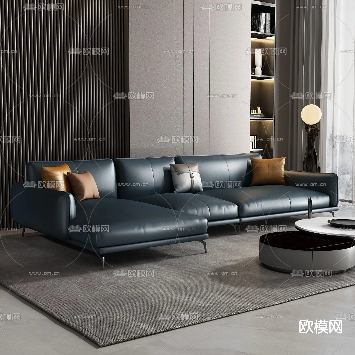 FURNITURE – SOFA – 3D Model For Interior Design – 11116