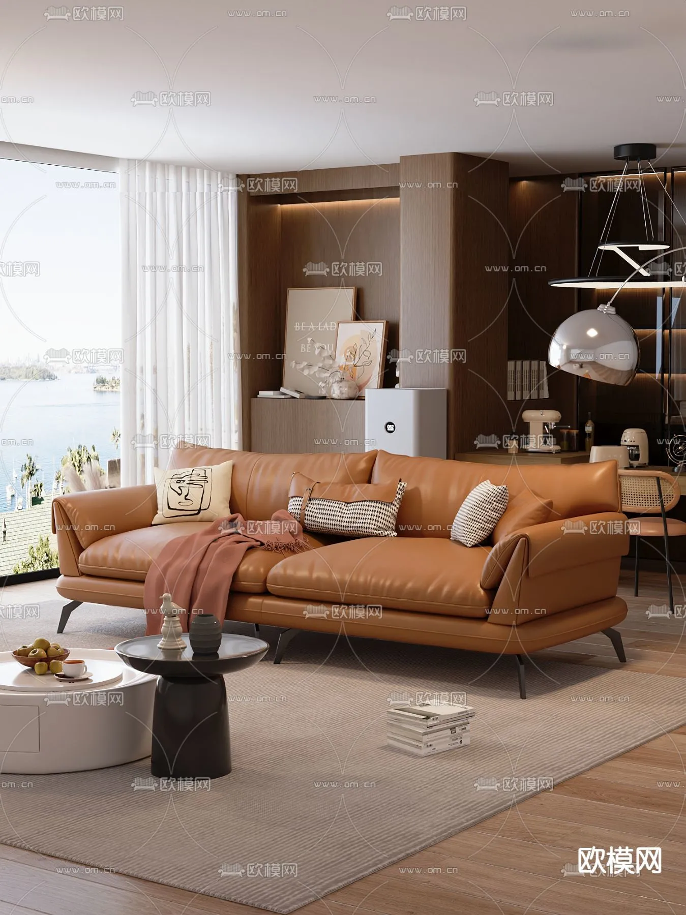 FURNITURE – SOFA – 3D Model For Interior Design – 11126