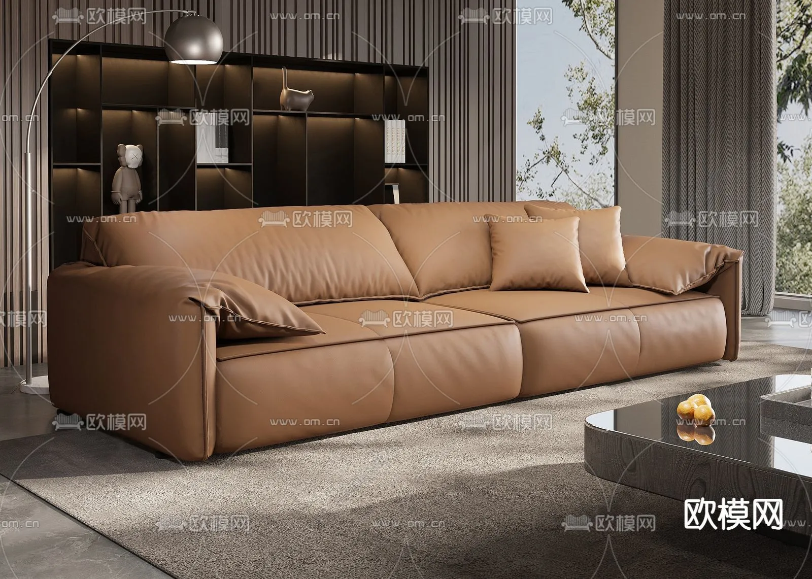 FURNITURE – SOFA – 3D Model For Interior Design – 11138