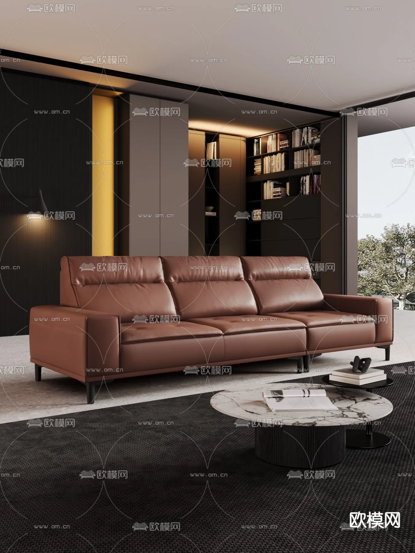 FURNITURE – SOFA – 3D Model For Interior Design – 11139